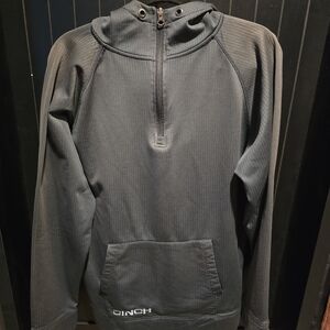 Cinch Charcoal Half-Zip Hoodie